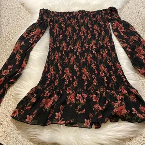 Forever 21 Floral Off The Shoulder Dress
